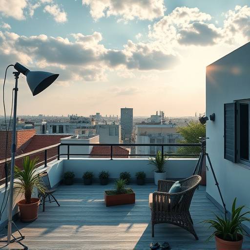 자연 채광이 좋은 루프탑 스튜디오